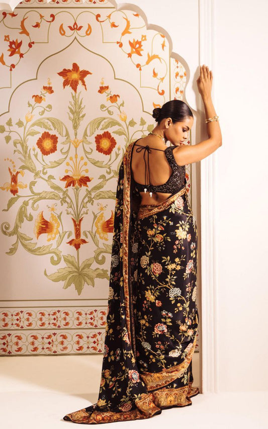 Digital Floral Print Original Japan Satin (Devsena satin)