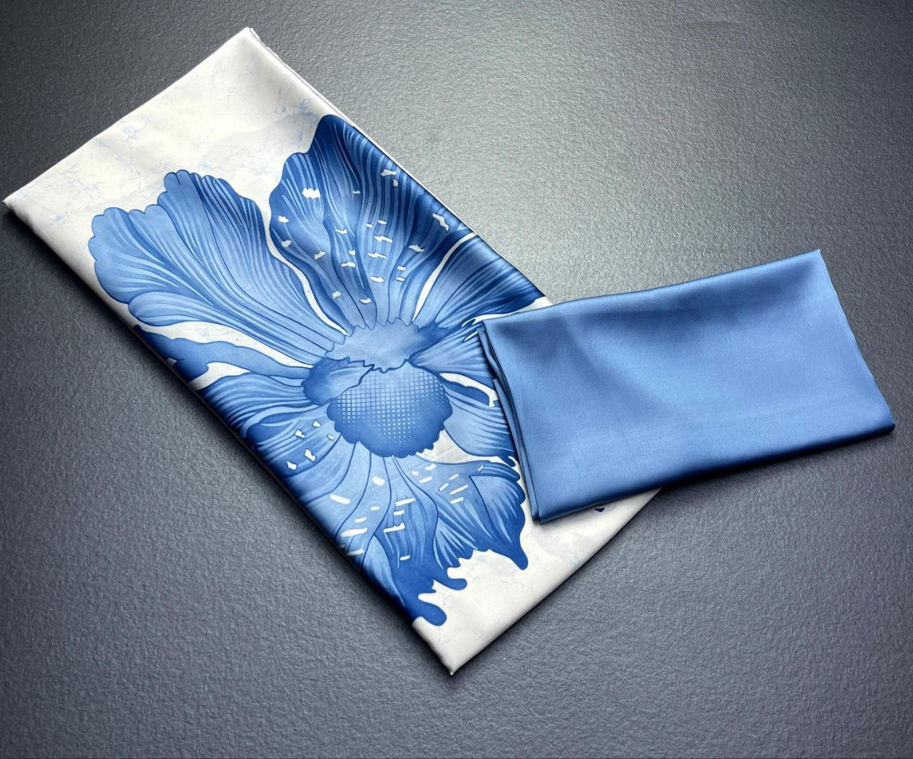 Big Flower Digital Printed Japan Satin saree