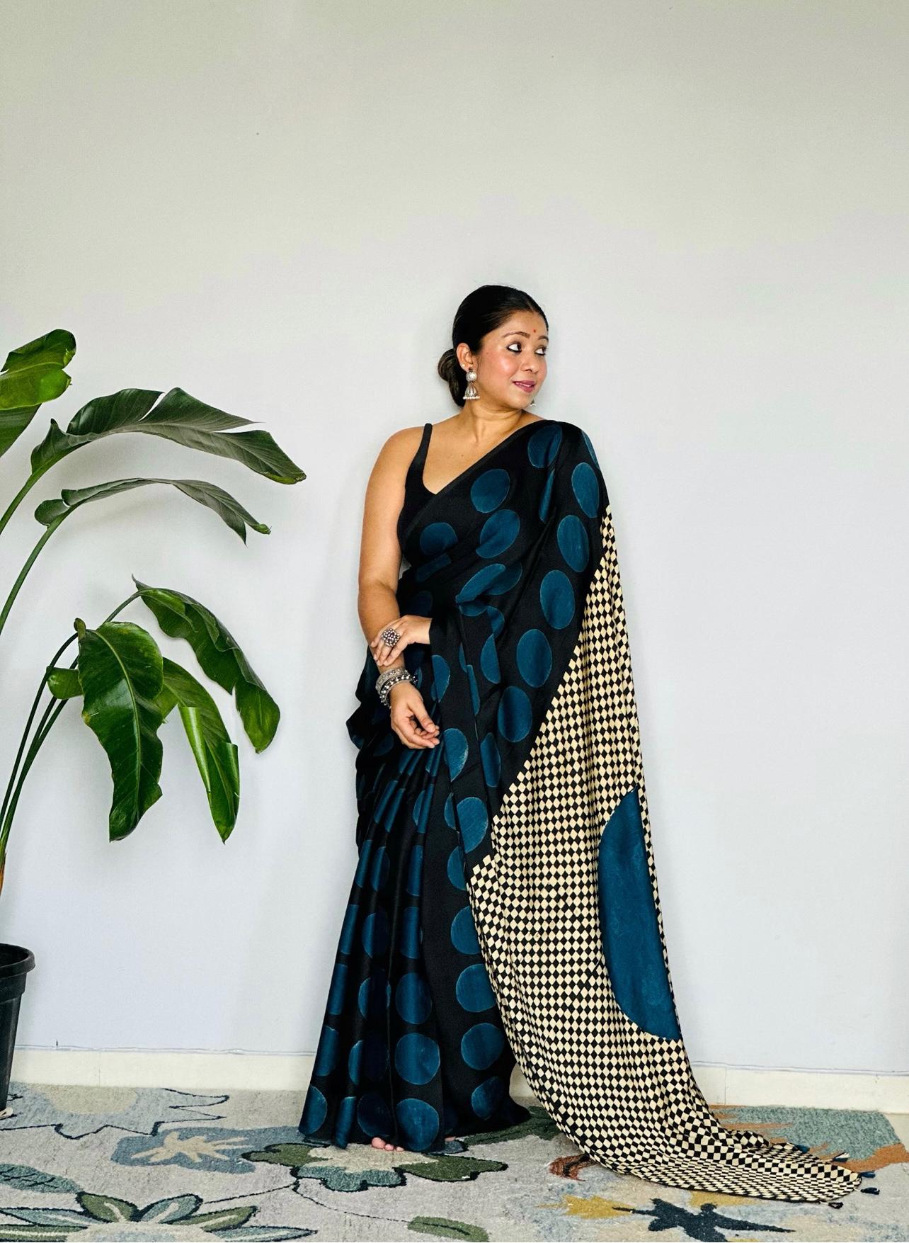 Polka Dots  Original Japan Satin (Devsena satin)