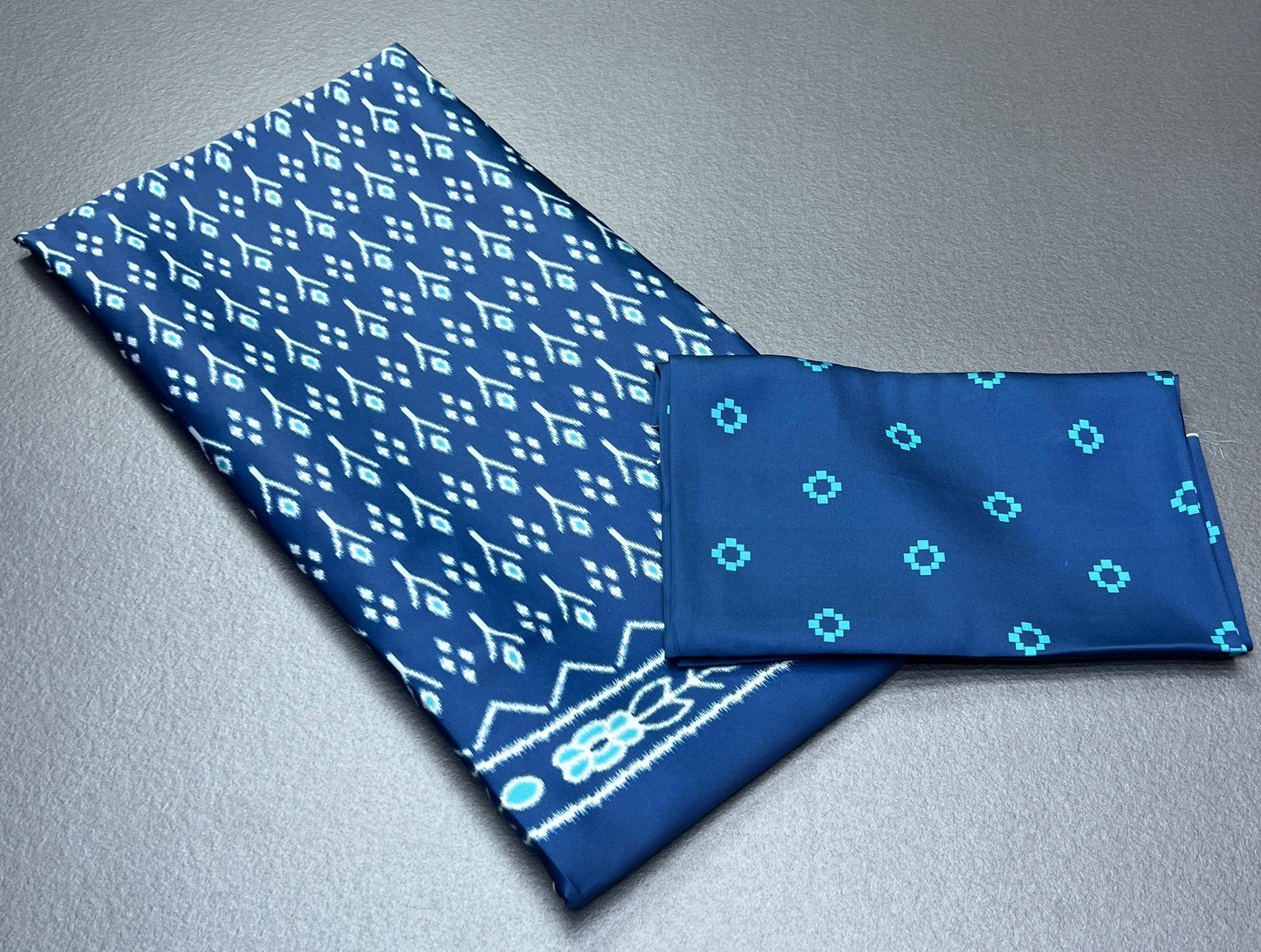 Ikat design Digital Printed Original Japan Satin (Devsena satin)