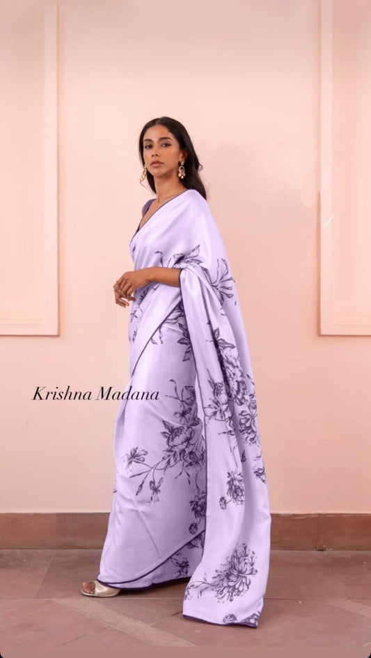 beautiful floral pattern Japan Satin