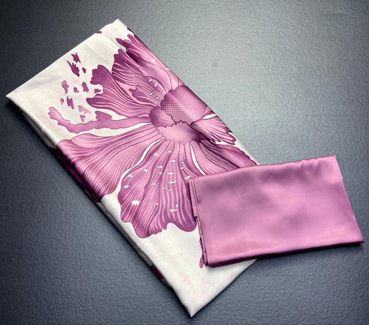 Big Flower Digital Printed Japan Satin saree